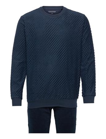 Pyjama Long Blue Schiesser