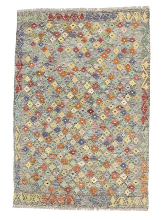 Piccolo Kilim Afghan Old Style Tappeto 105X153 Lana