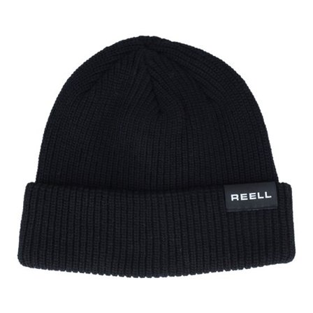 Reell - Svart cuff Beanie - Dock Beanie Deep Black Cuff @ Hatstore