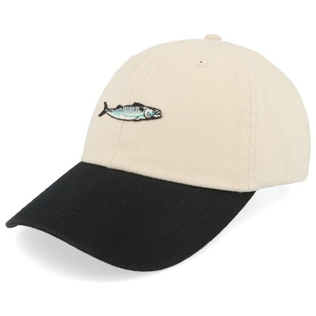 Skillfish - Tiny Mackerel Stone Washed Stone/Black Dad Cap Unconstructed Beige Cap - @ Hatstore