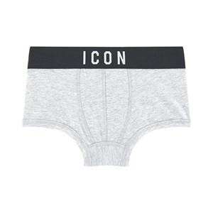 Kids - Dsquared2 Gray Melange Icon Boxers - Underwear - 12 years - Grey - Junge