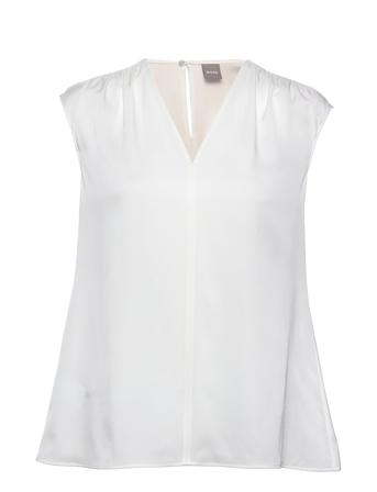 Iore Blouses Short-sleeved Vit BOSS