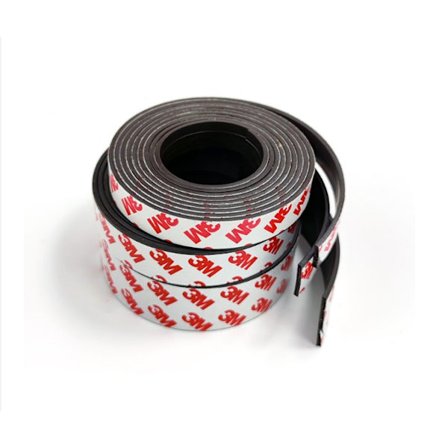 Klæbende magnetstrimmel med 3M lim Fleksibel magnetisk selvklæbende strimmel til organisering, bredde x tykkelse x længde 20mm x 2,0mm x 10m Starlight