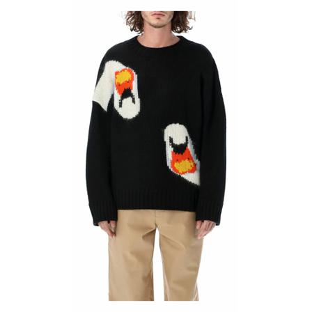 JW Anderson, Knitwear Czarny, Mężczyzna, Rozmiar: L