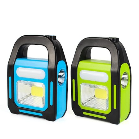 Solar USB Genopladelig Lyseste COB LED Campinglanterne, Opladning af Enhed, Vandtæt Nødlygte LED-lys