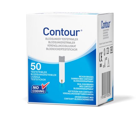Contour Blodsukkerstrimler, 50 stk.