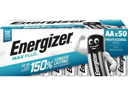ENERGIZER Batteri Max Plus AA 50/fp - Lyreco - Kontorsmaskiner - Batterier - AA