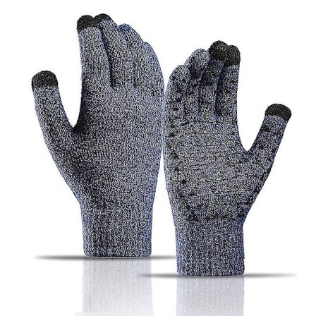 Vinter varm lue, skjerf og hansker sett unisex vinter varm strikket lue Lv(Style4)