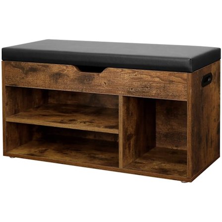 Skoskåpshylla med sits LOFT trä