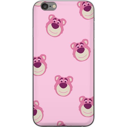 Apple iPhone 6s Plus Läpinäkyvä kuori Pink Bear Joy
