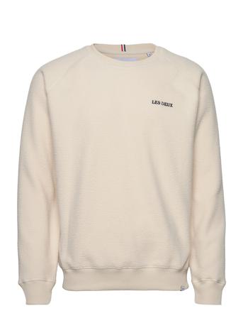 Duncan Pile Sweatshirt Sweatshirts & Hoodies Fleeces & Midlayers Creme Les Deux