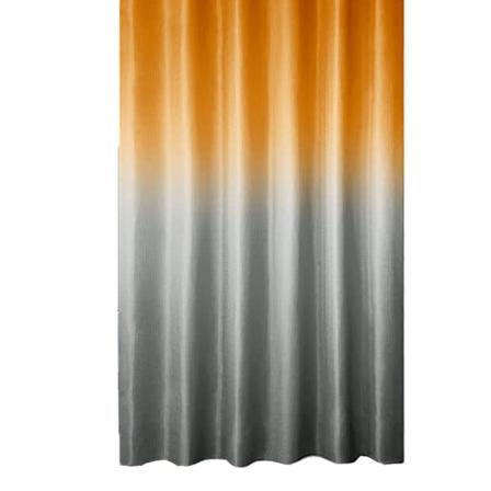 Ny dusjgardin gradient blå svart baderomsskillevegg