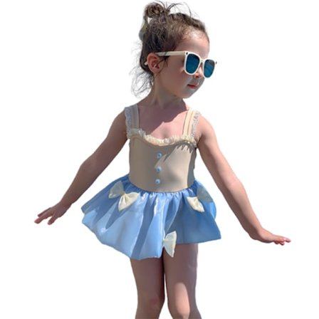 Toddler Baby Girls Baddräkt Rosett One Piece Badkläder