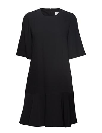 Smooth Twill Wide Slv Dress Ss Black Calvin Klein
