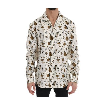 Dolce & Gabbana, Shirts Wit, Heren, Maat:M