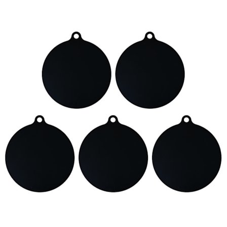 5-pack Elektrisk Induktionshällsskydd Matta Halkskyddande Matta Silikonplatta Repskyddande Skydd Värmeisolerande Matta, Svart