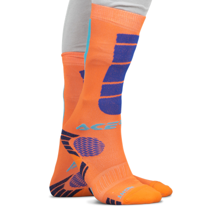 Strømper Acerbis Impact Barn Oransje/blå M