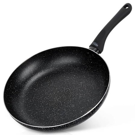 Granit stegepande med slip-let-belægning, 28 cm – tåler opvaskemaskine