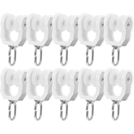 10 st Plastgardin Spårvagn Bärglid Rullgardin Spår Glid Rull Löpare