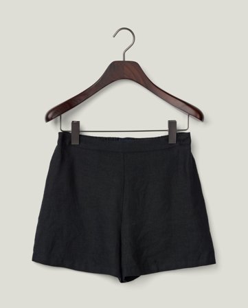 Lexington Leinenshorts, schwarz