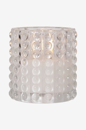 Jotex - Dotty 9cm Gjennomsiktig - Flamme - Kjøp LED-lys hos Jotex