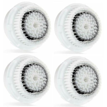 4 Ersättningsborsthuvuden Känslig Hud Kompatibel med Clarisonic Mia 1 2 3