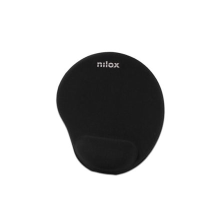Antisklibe Tæppe - Nilox - NXMPE01 - Ergonomisk - Sort - 25 x 22 cm