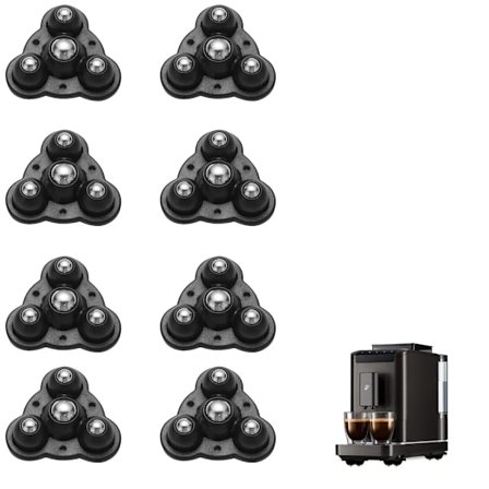 8 stk. møbelkugle 360 graders selvklæbende stærk rulletransport møbelkugle opbevaringsboks