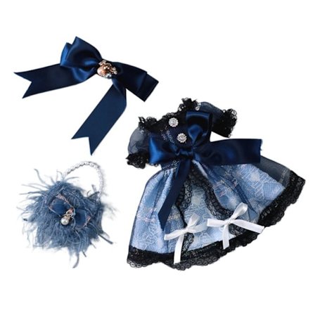 Dockkläder Blommig prinsessklänning 4 4