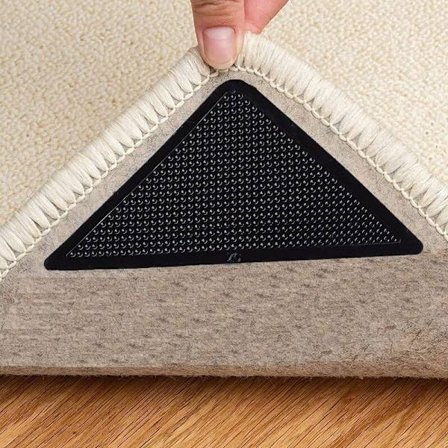 4 st halkfria matthörn, halkfri matta, återanvändbar tvättbar matta