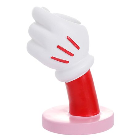 7'' Mus Hand Vas, Kreativ Makeup Brusher Hållare, Unik Vas Blomvas, 100% Ny