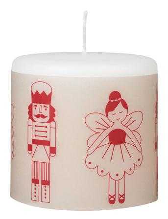 Fairy Tale Parchment Candle Home Decoration Candles Block Candles Red Broste Copenhagen