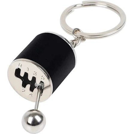 1 stk. Bilgearstang Nøglering, Kreativ Automatisk Gearstang Model Nøglering, Bilgearformet Metallegering Nøgleringe, Mand Nøglering Gave Bilti...