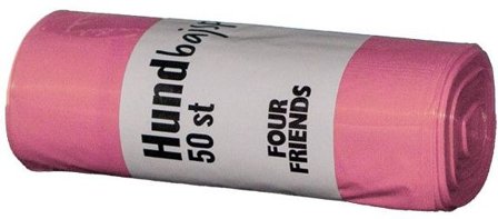 Lupus Bajspåse Rosa 50 st