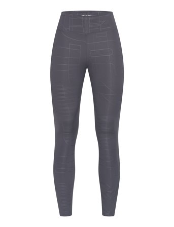 Logo Effect High Waist Tights Grey Röhnisch