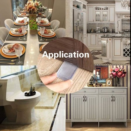 /#/16 stk. gjennomsiktige bordkiler i plast, nivåkiler for hjemmet/#/