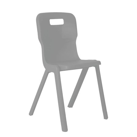 All-in-one plastic chair TITAN, H 460 mm, grey