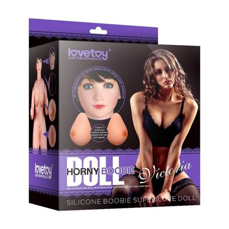 LoveToy: Silikon Boobie Super Love Doll 1 Ljus hudfärg