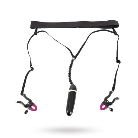 Bad Kitty: Stringtruse med Vibrator og Klemmer - Vuxen: Lingerie & undertøy