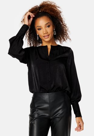 ONLY Friday L/S Button Down Top Black Klær