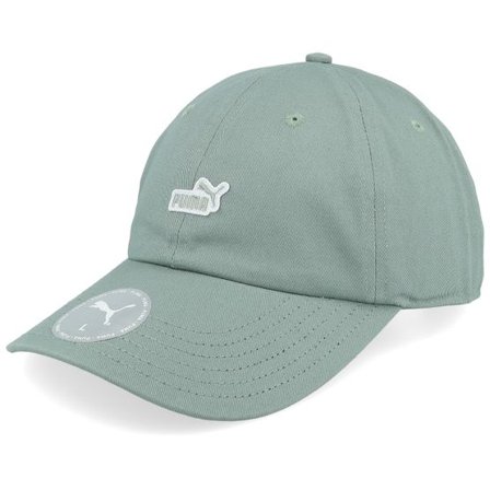 Puma - Grön unconstructed Keps - Essential No. 1 Logo Patch Bb Cap Green Dad Cap @ Hatstore