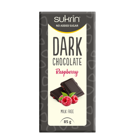 SUKRIN Mörk Choklad 65% Med Hallon 85 g