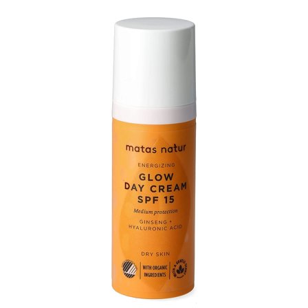 Matas Natur Energizing Glow Day Cream SPF15 50 ml, Skincare, Skincare, Ansigtspleje