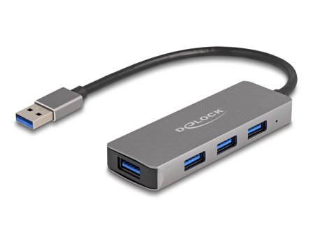 Delock 4 Port USB 5 Gbps Hub with USB Type-A connector – USB Type-A