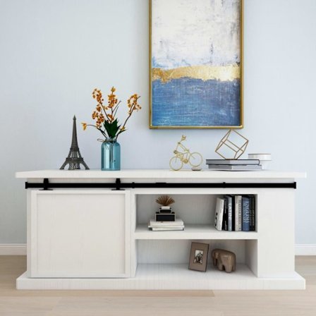 Mini skjutdörrsbeslag för skåp kolstål 200 cm