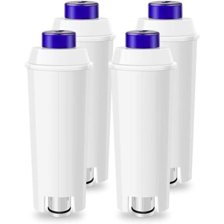 4 stk. DLSC002 Filter til Delonghi Magnifica S, Dinamica, Ecam, ESAM, Etam, Primadonna, BCO, EC Serie Kaffemaskine, Vandfilterpatroner til Delonghi
