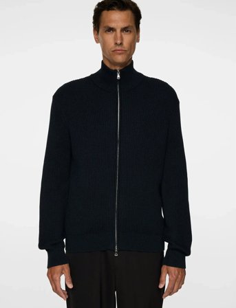 J. Lindeberg Alexis Full Zip Cardigan - Navy - S