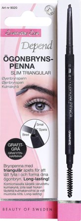 Depend Øjenbrynspen Slim Triangular Grafitgrå, Makeup, Øjenbryn, Øjenbrynsblyanter