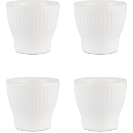 Aida Groovy æggebæger 4 stk., hvid | KitchenOne