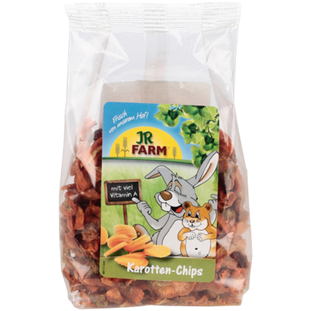JR FARM - Gulrotchips 125 g - Smådyr - Godbiter og gnagestenger - Naturlig godbit - ZOO.no